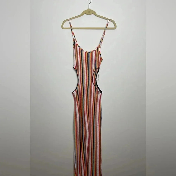 Zara Multicolored Jumpsuit with Side Cutouts - Picture 10 of 10